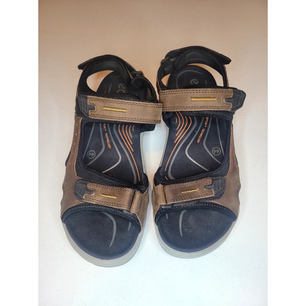 Ecco Yucatan Offroad Sport Sandals Mens 44 US 10-10.5 Brown Leather Outdoor